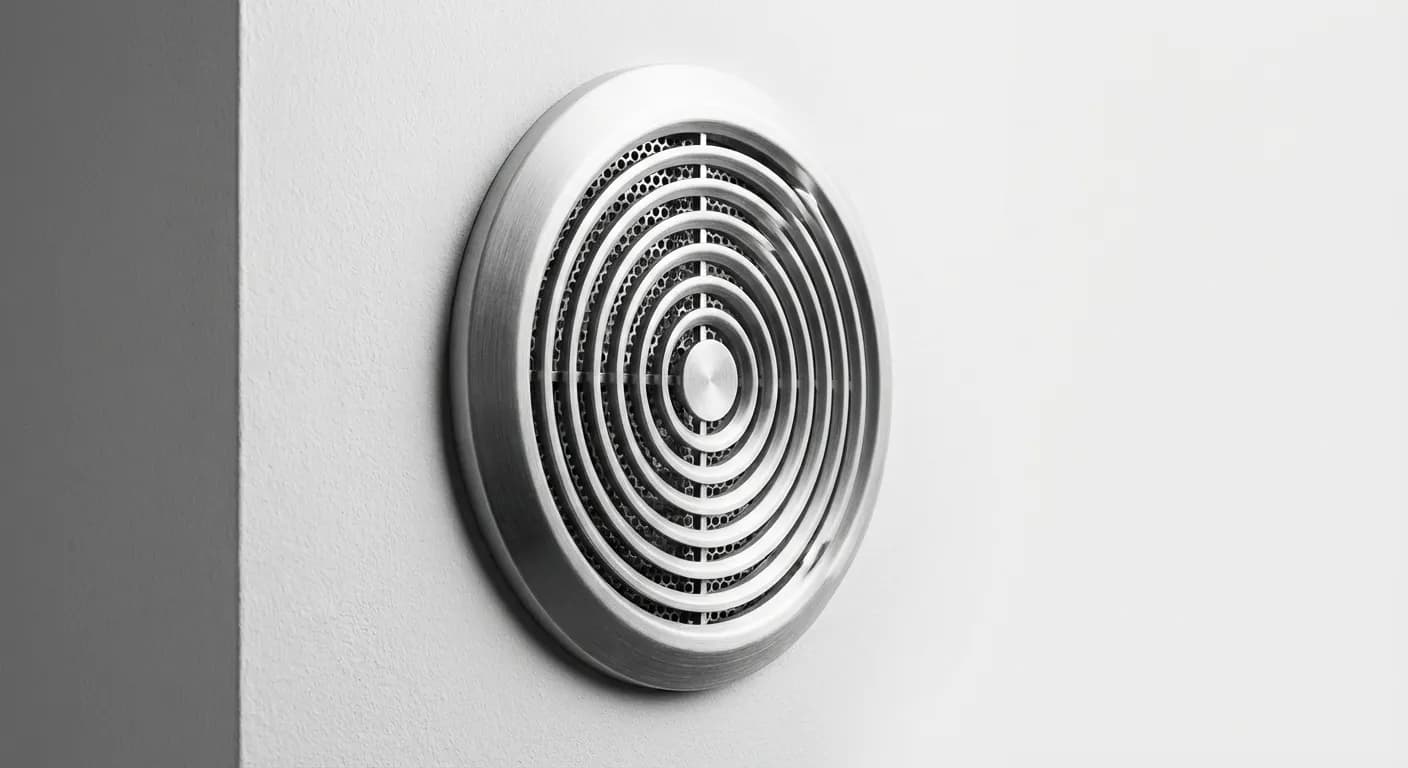 VMC et chaudière gaz : Règles de sécurité et compatibilité Détail d'une bouche d'extraction de VMC design